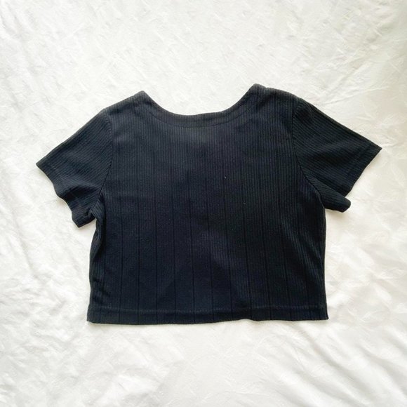 Vintage Ribbed Button-Up Top - Picture 2 of 3